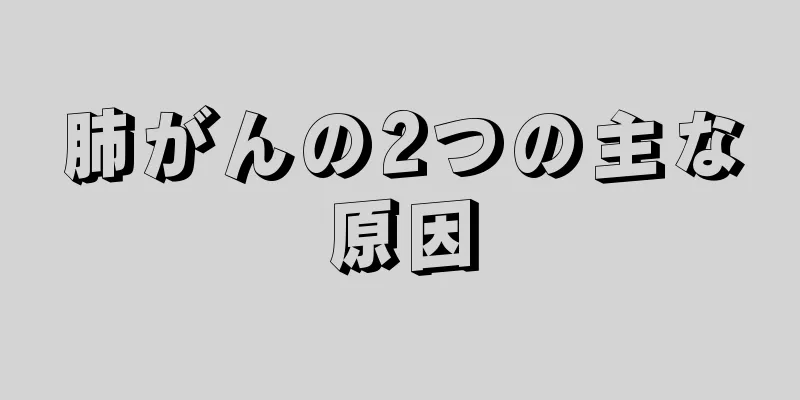 肺がんの2つの主な原因