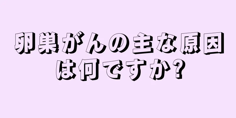 卵巣がんの主な原因は何ですか?