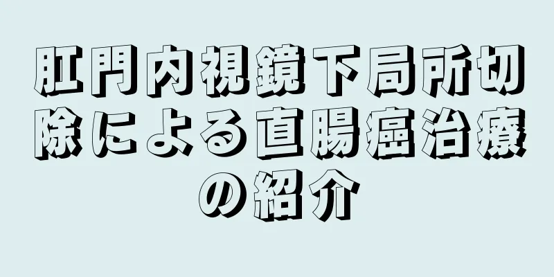 肛門内視鏡下局所切除による直腸癌治療の紹介