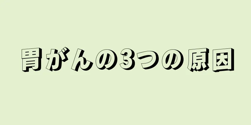 胃がんの3つの原因