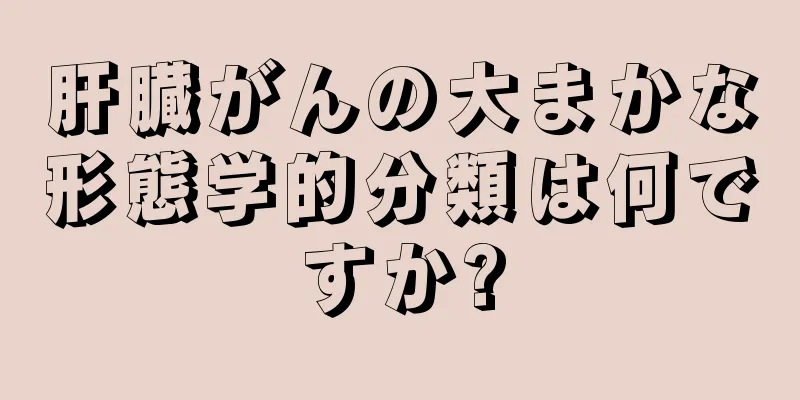 肝臓がんの大まかな形態学的分類は何ですか?