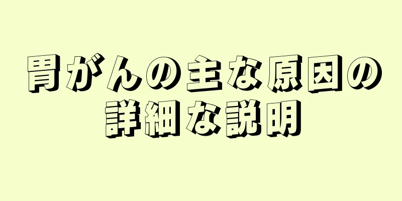 胃がんの主な原因の詳細な説明