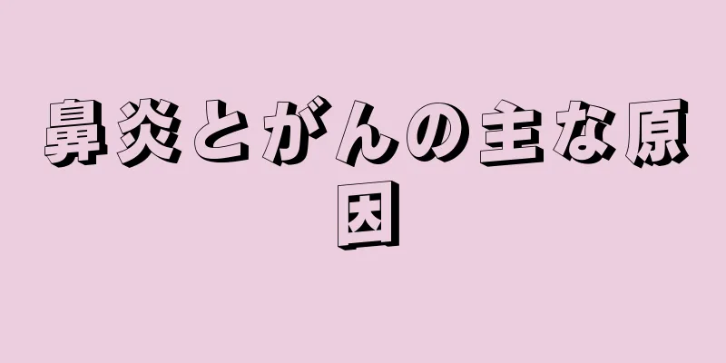鼻炎とがんの主な原因