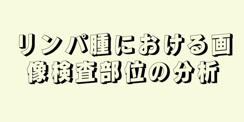 リンパ腫における画像検査部位の分析
