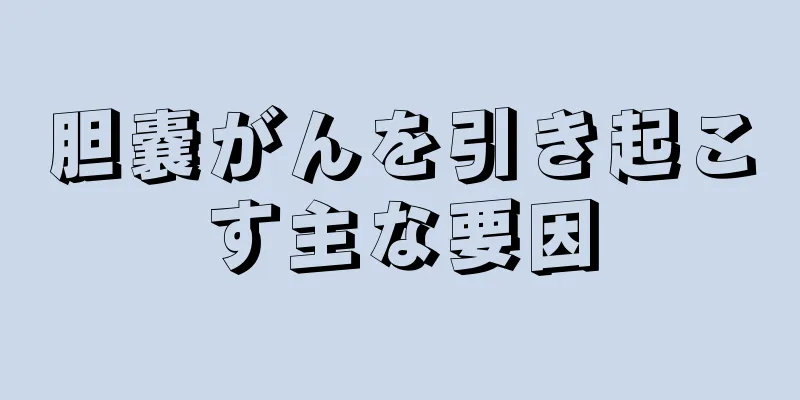 胆嚢がんを引き起こす主な要因