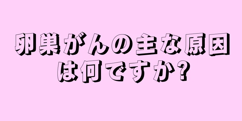 卵巣がんの主な原因は何ですか?