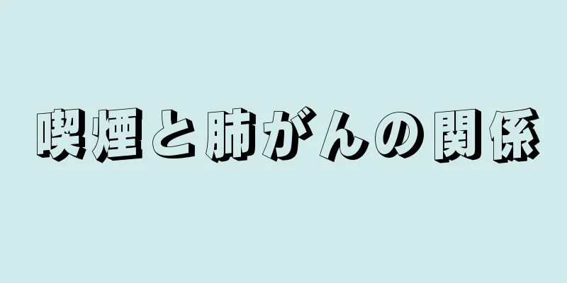 喫煙と肺がんの関係