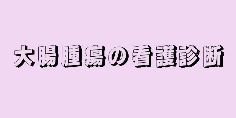 大腸腫瘍の看護診断
