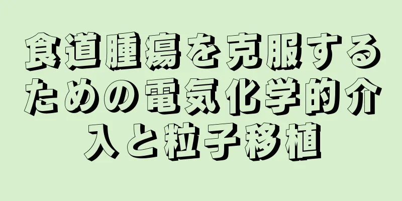 食道腫瘍を克服するための電気化学的介入と粒子移植