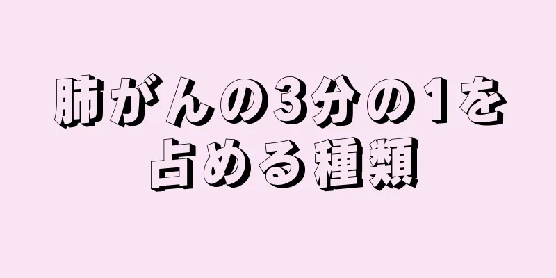 肺がんの3分の1を占める種類