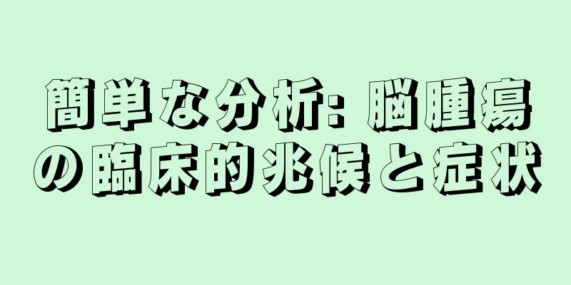 簡単な分析: 脳腫瘍の臨床的兆候と症状