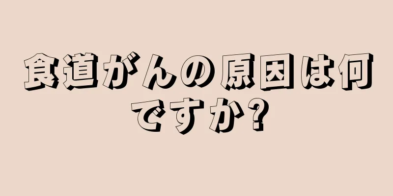 食道がんの原因は何ですか?