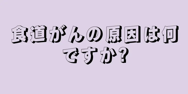 食道がんの原因は何ですか?
