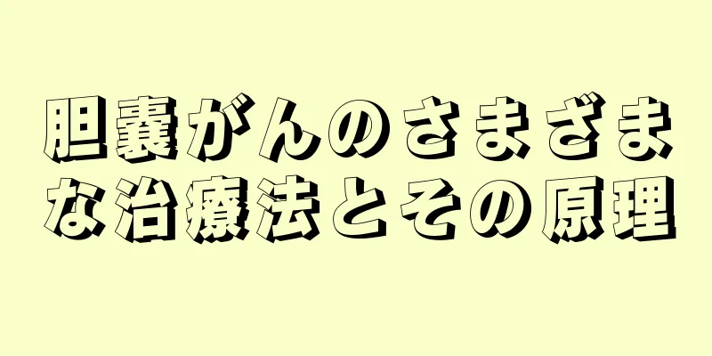 胆嚢がんのさまざまな治療法とその原理
